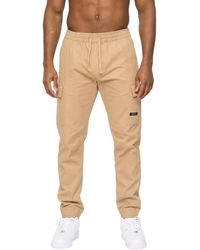 Crosshatch - Utilate Elasticated Waist Cargo Trousers Cotton - Lyst