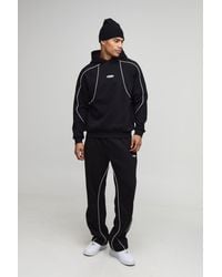 BoohooMAN - Regular Fit Hooded Tracksuit With Piping - Lyst