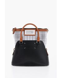 Maison Margiela - Mm11 Rubber 5ac Handtas Met Leren Afwerking In Zwart - Lyst