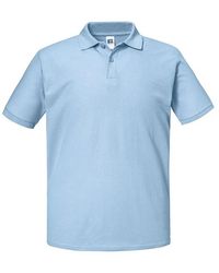 Russell - Authentic Eco Polo Shirt (Sky) - Lyst