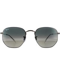 Ray-Ban - Square Gunmetal Dark Gradient Sunglasses - Lyst