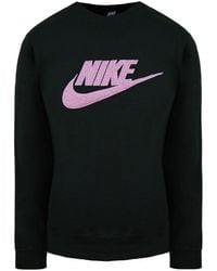 Nike - Loose Fit Long Sleeve Crew Neck Sweatshirt Dc5139 010 Cotton - Lyst