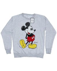 Disney - Ladies Mickey Mouse Classic Kick Sweatshirt (Heather) - Lyst