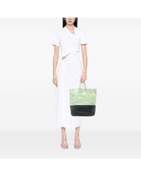 Celine - Pre-Owned Bicolor Leather Vertical Cabas Tote - Lyst