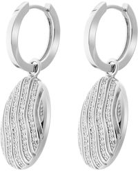 Orphelia - 925 Sterling Hoop Earrings - Lyst