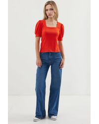 Bigdart - Slim Fit Square Collar Blouse - Lyst