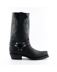 Grinders - Leather Cowboy Boots-Bald Eagle - Lyst