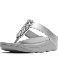 Fitflop - Fino Toe-Post Polyurethane Sandals - Lyst