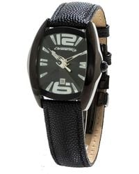 Chronotech - Black Leather Watch - Lyst
