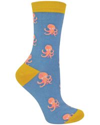 Miss Sparrow - 1 Pack Ladies Novelty Animal Patterned Bamboo Socks - Lyst