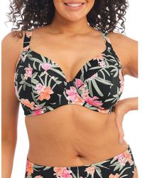 Elomi - 800102 Dark Tropics Plunge Bikini Top - Lyst