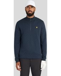 Lyle & Scott - Golf Quilted Half Zip Midlayer - Lyst