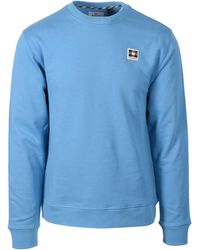 Aquascutum - Badge Crewneck Sweatshirt Avio - Lyst