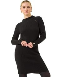 Roman - Petite Knitted Midi Dress - Lyst