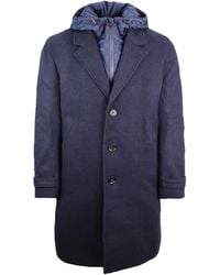 Lacoste - Trench Coat Wool - Lyst