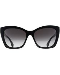 Fendi - Cat Eye Shiny Smoke Gradient Fe40151I Lettering - Lyst