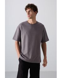 TOMMY LIFE - Oversized Cotton-Blend Crew Neck T-Shirt - Lyst