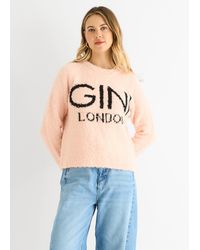 Gini London - Logo Cozy Knit Jumper - Lyst
