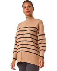 Roman - Relaxed Stripe Soft Knit Jumper - Lyst
