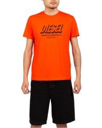DIESEL - T Diegos A5 T Shirts Casual Summer Cotton Tee - Lyst