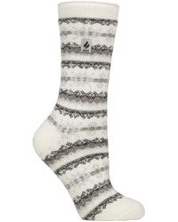 Heat Holders - Ladies Thermal Lite Patterned Socks For Winter - Lyst