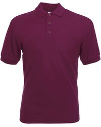 Fruit Of The Loom - 65/35 Pique Short Sleeve Polo Shirt - Lyst