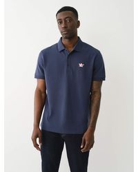 TRUE RELIGION - Relaxed Buddha Patch Polo - Lyst