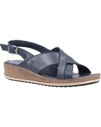 Hush Puppies - Elena Cross Over Wedge Sandal - Lyst