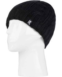 Heat Holders - Thermal Fleece Lined Cable Knit Winter Hat - Lyst