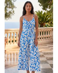 Roman - Petite Textured Floral Jumpsuit - Lyst
