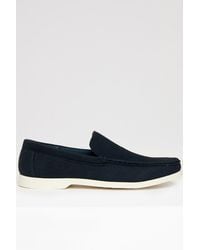 Threadbare - Faux Suede Slip On Loafers - Lyst