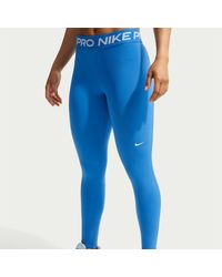 Nike - Pro Mid Rise Mesh Panelled Leggings - Lyst