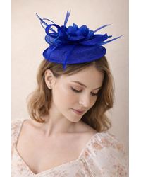 SVNX - Gauze Swirl Flower Feather Fascinator - Lyst