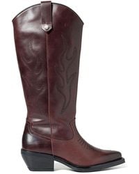 Steve Madden - Leather Wessel Boot Wines - Lyst