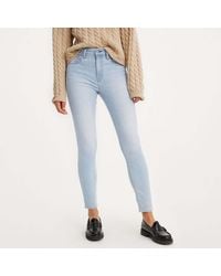 Levi's - Dames 721 High Rise Skinny Fit Jeans In Lichtblauw - Lyst