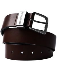 Lambretta - Leather Lined Belt (Dark) - Lyst
