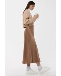 Hiccup - High-Waist Satin Midi Skirt - Lyst