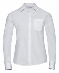 Russell - Collection /Ladies Cotton Poplin Easy-Care Long-Sleeved Formal Shirt - Lyst