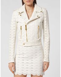 Philipp Plein - Leren Motorrijder - Lyst