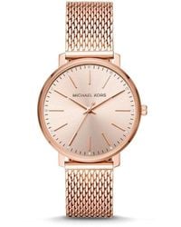 Michael Kors - Pyper Monochrome Mesh Bracelet Watch - Lyst