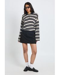 Boohoo - Tall Seam Detail Fitted Skort - Lyst