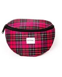 Spiral - Accessories Plaid Patterned Crescent Shape Fanny Pack - Lyst