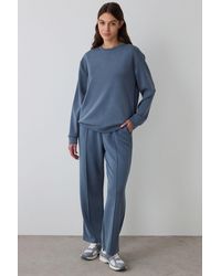 Penti - Oversized Ribbed Crew Neck Sweatshirt - Lyst