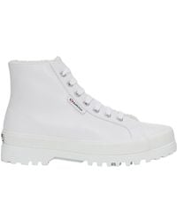 Superga - Ladies 2341 Alpina Vegan Leather Trainers (Ice) - Lyst