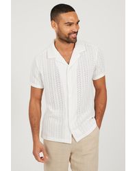 Brave Soul - Off Short Sleeve Sheer Shirt - Lyst