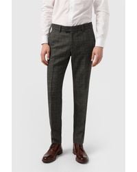 Antique Rogue - Flat Fronted Slim Fit Suit Trousers - Lyst