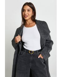 Boohoo - Oval Buckle Detail Belt - Lyst
