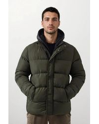 French Connection - Fleece Lined Puffer Jacket - Lyst