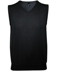 Sol's - Gentlemen Sleeveless V Neck Sweater Vest - Lyst