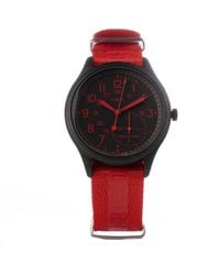 Timex - Red Nylon Watch - Lyst